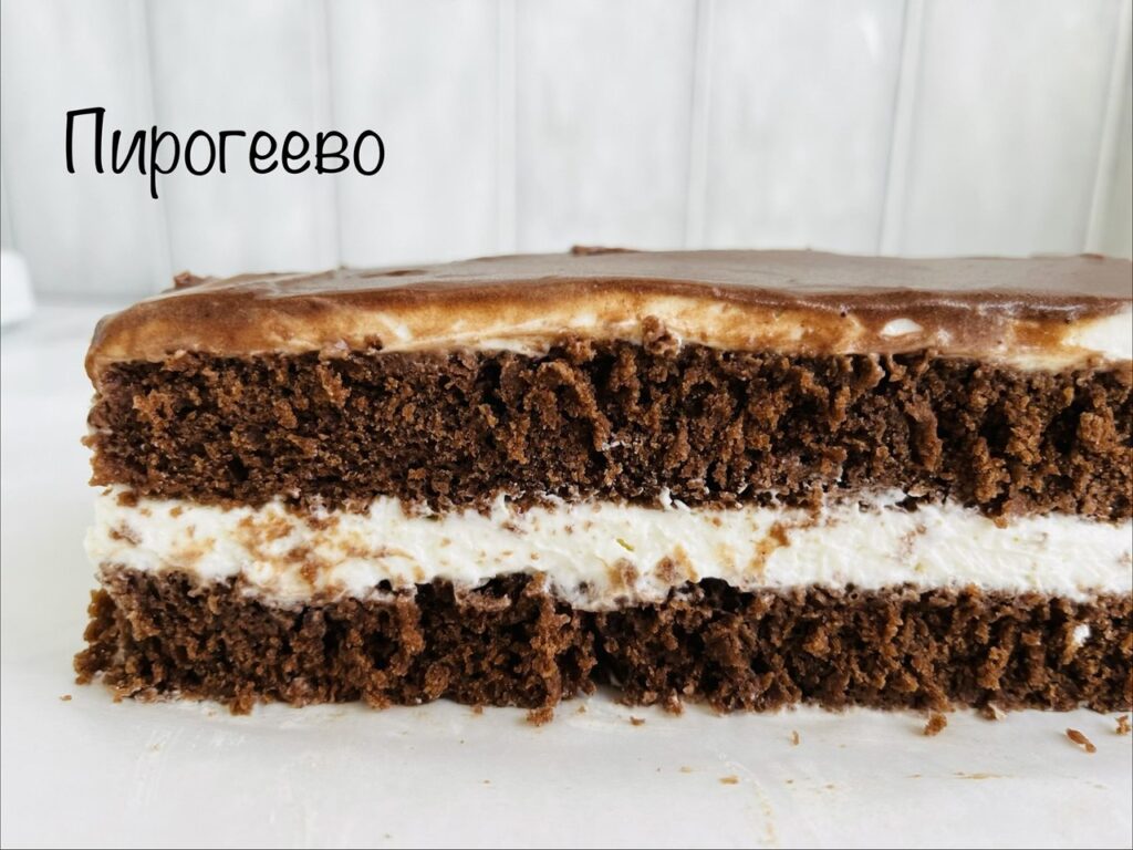Разрез торта Молочный ломтик